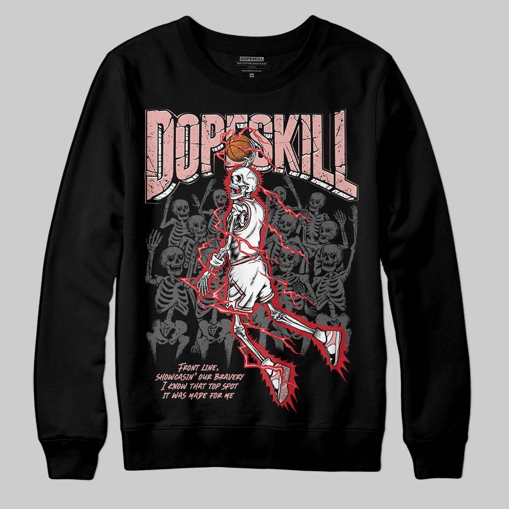 Rust Pink 1s 2025 DopeSkill Sweatshirt Thunder Dunk Graphic