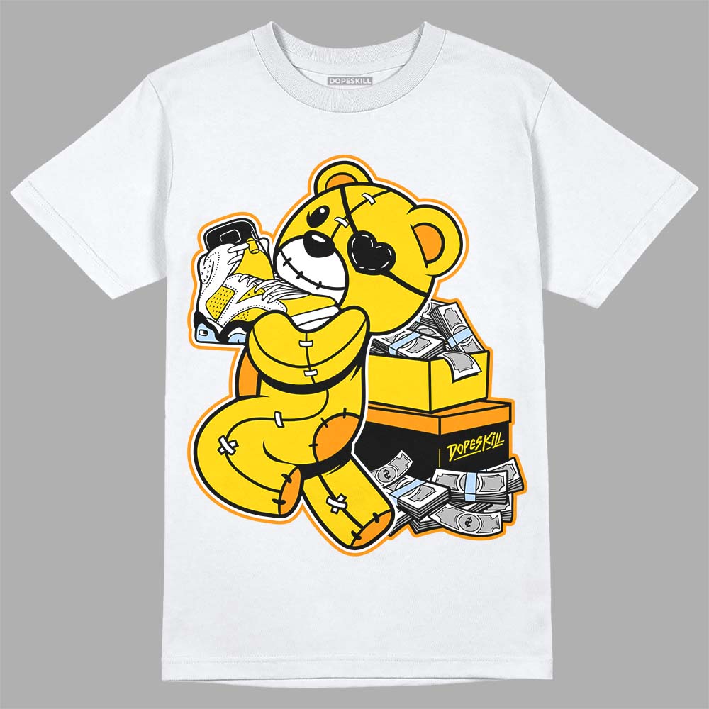 Yellow Ochre 6s DopeSkill T-Shirt Bear Steals Sneaker Graphic