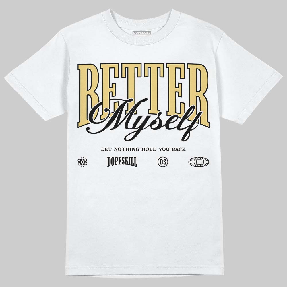 Quai 54 x Tour Yellow Black 1s DopeSkill T-Shirt Better Myself Graphic