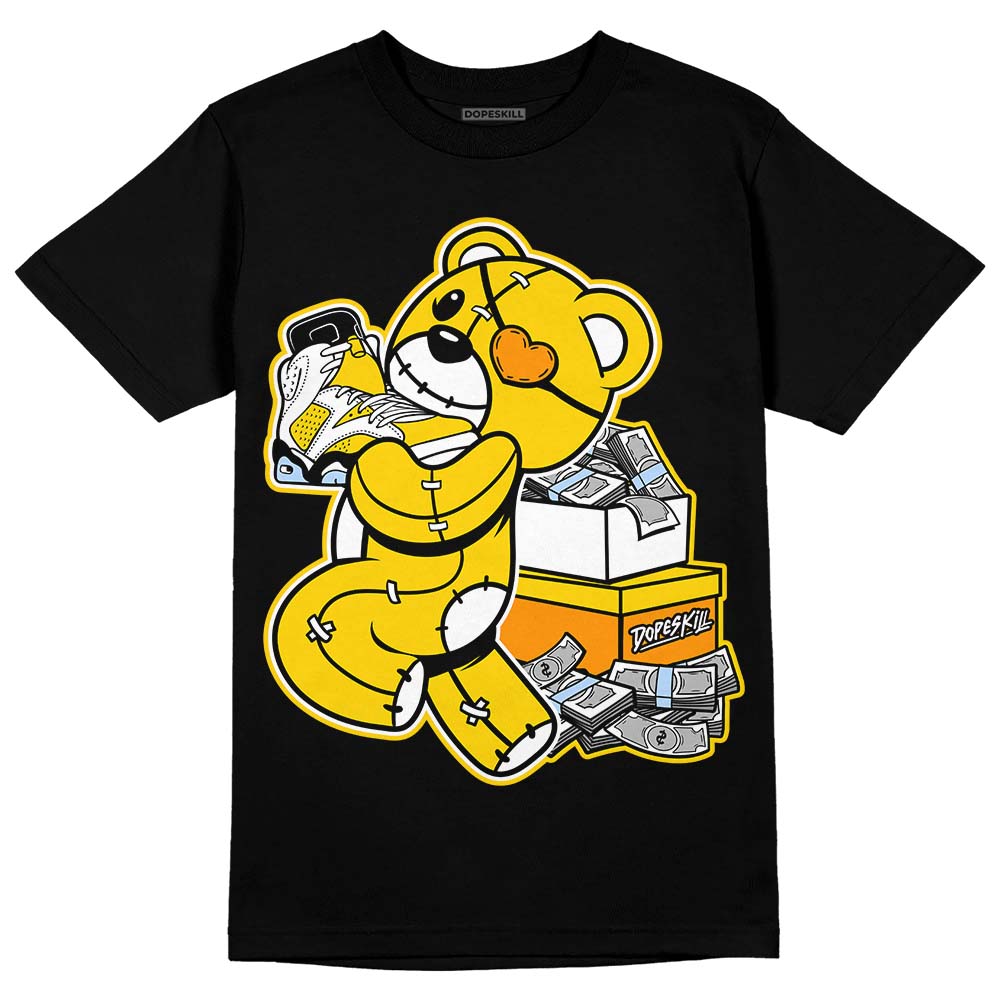 Yellow Ochre 6s DopeSkill T-Shirt Bear Steals Sneaker Graphic