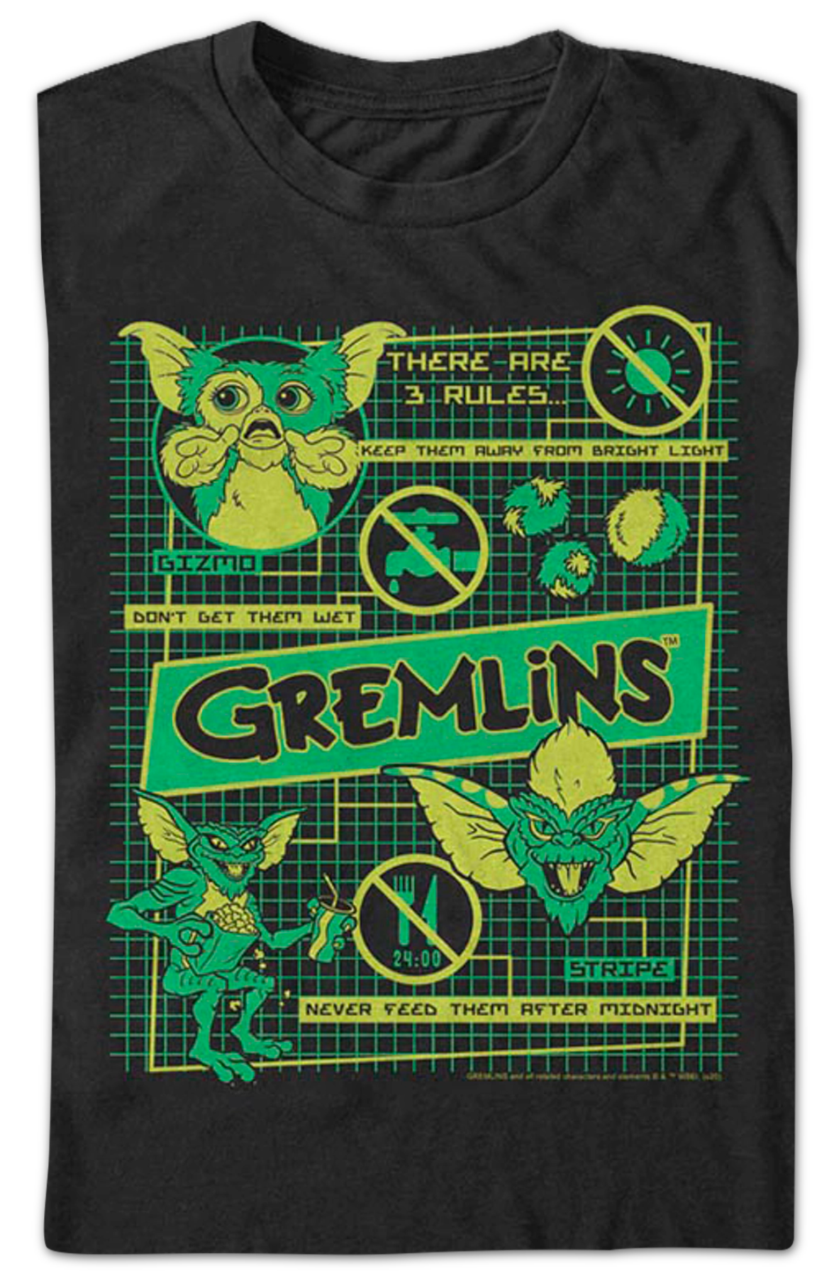 3 Rules Gremlins T-Shirt
