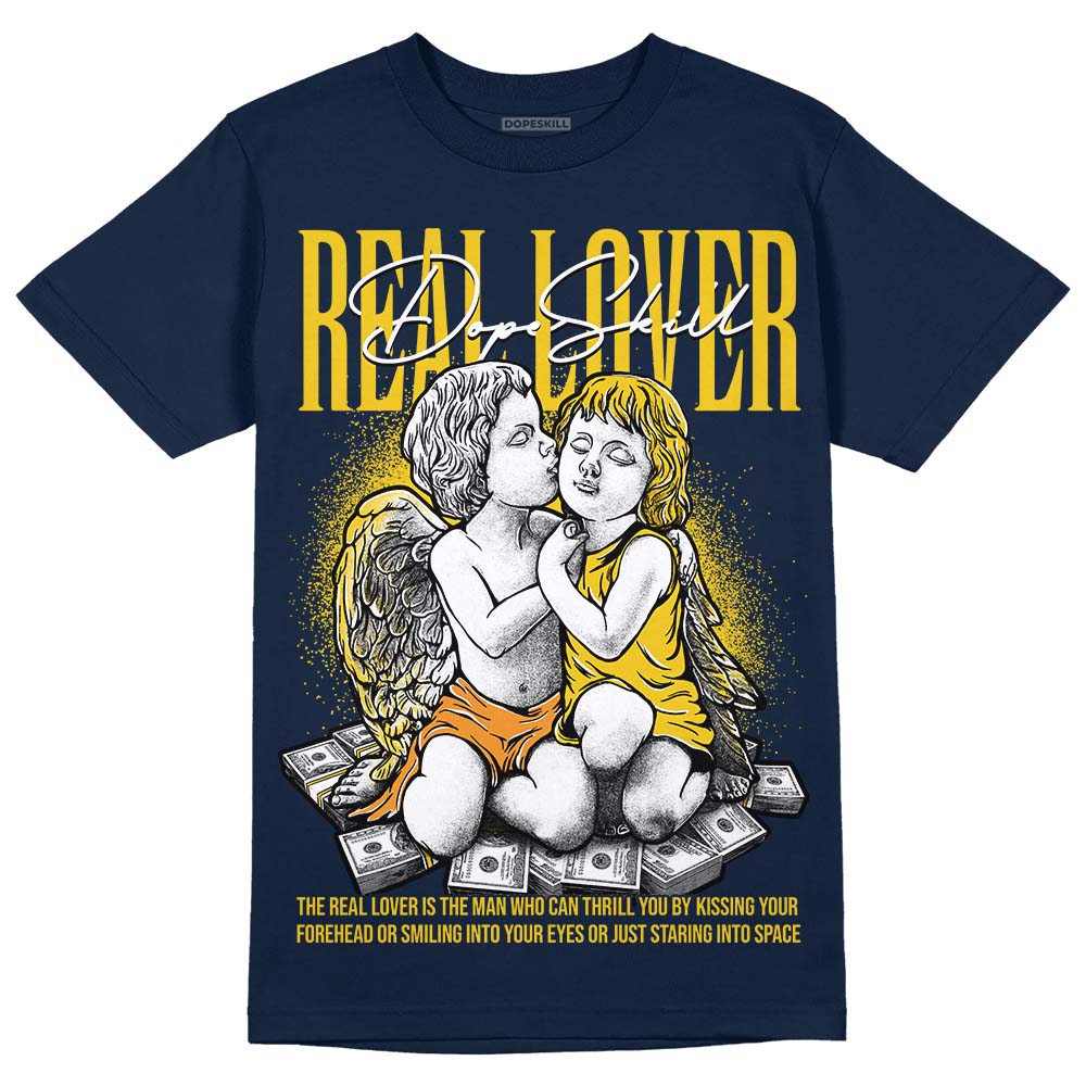 Michigan Dunks DopeSkill Midnight Navy T-Shirt Real Lover Graphic