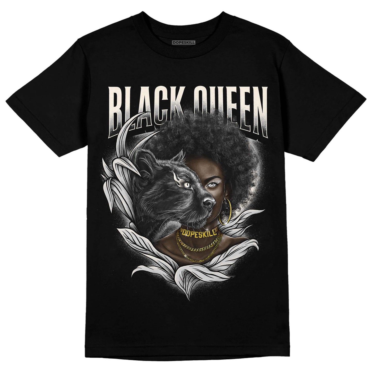 Off Noir 3s DopeSkill T-Shirt New Black Queen Graphic