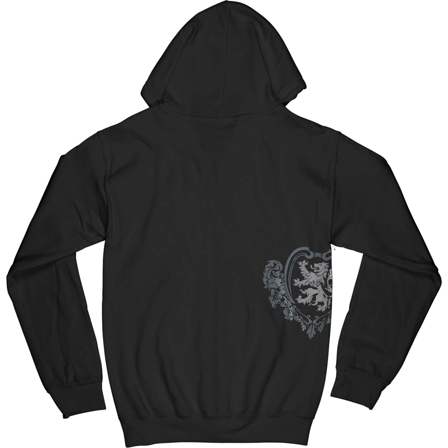Crest Zippered Hooded Sweatshirt Style004