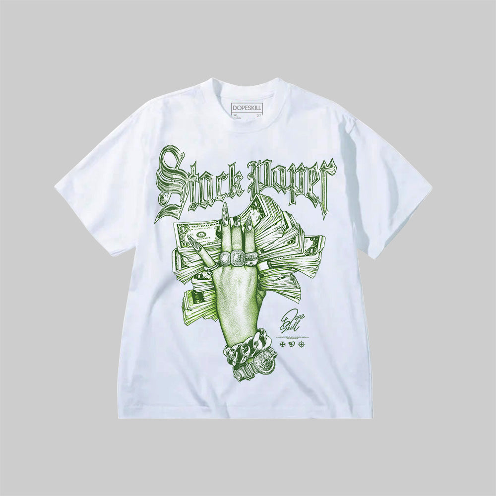 Stack Paper Neon Green Graphic DopeSkill Premium T-Shirt