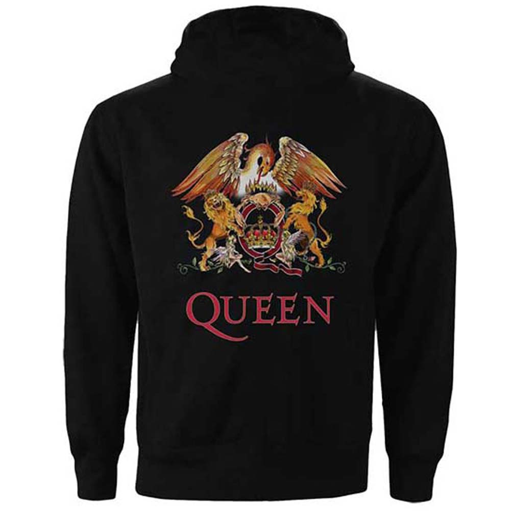 Classic Crest (Back Print) Zippered Hooded Sweatshirt Style001