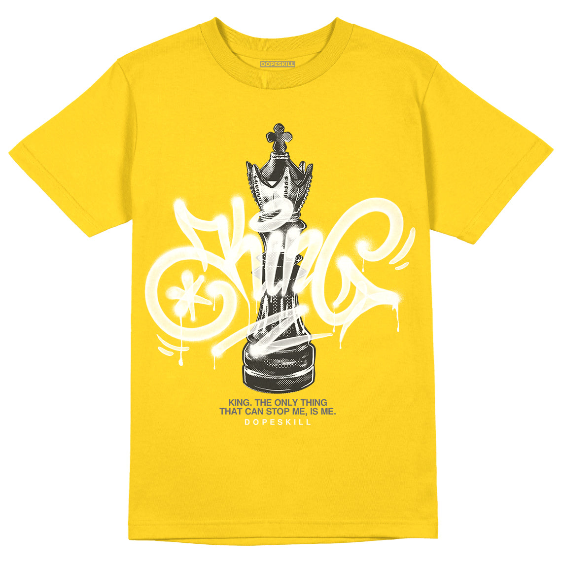 Lightning 4s DopeSkill Tour Yellow T-shirt King Chess Graphic