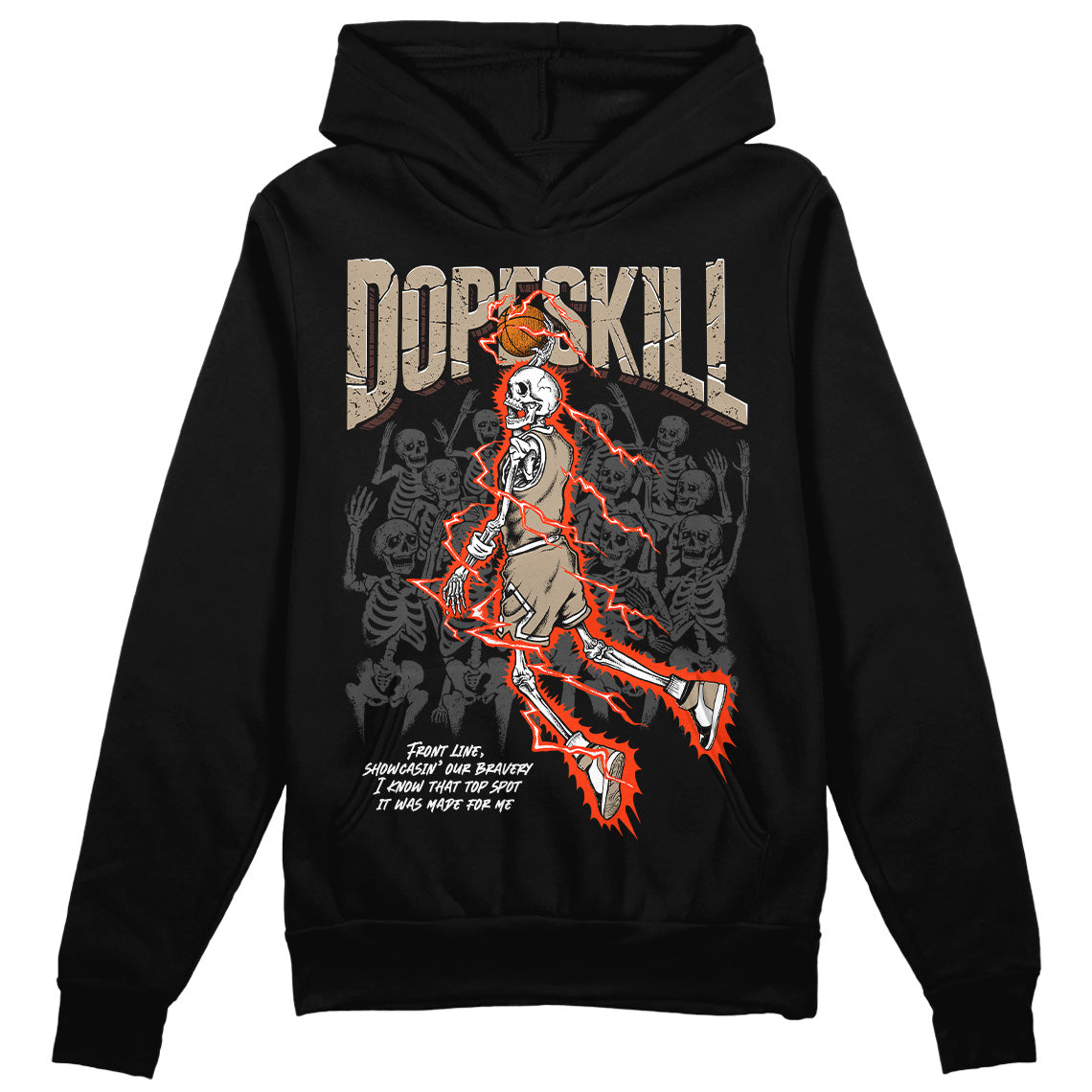 Latte 1s DopeSkill Hoodie Sweatshirt Thunder Dunk Graphic