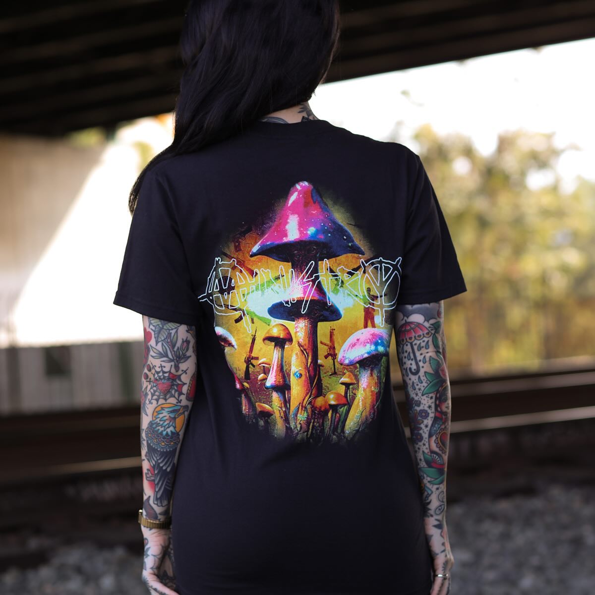 HOPIUM Mushroom T-Shirt (Black)