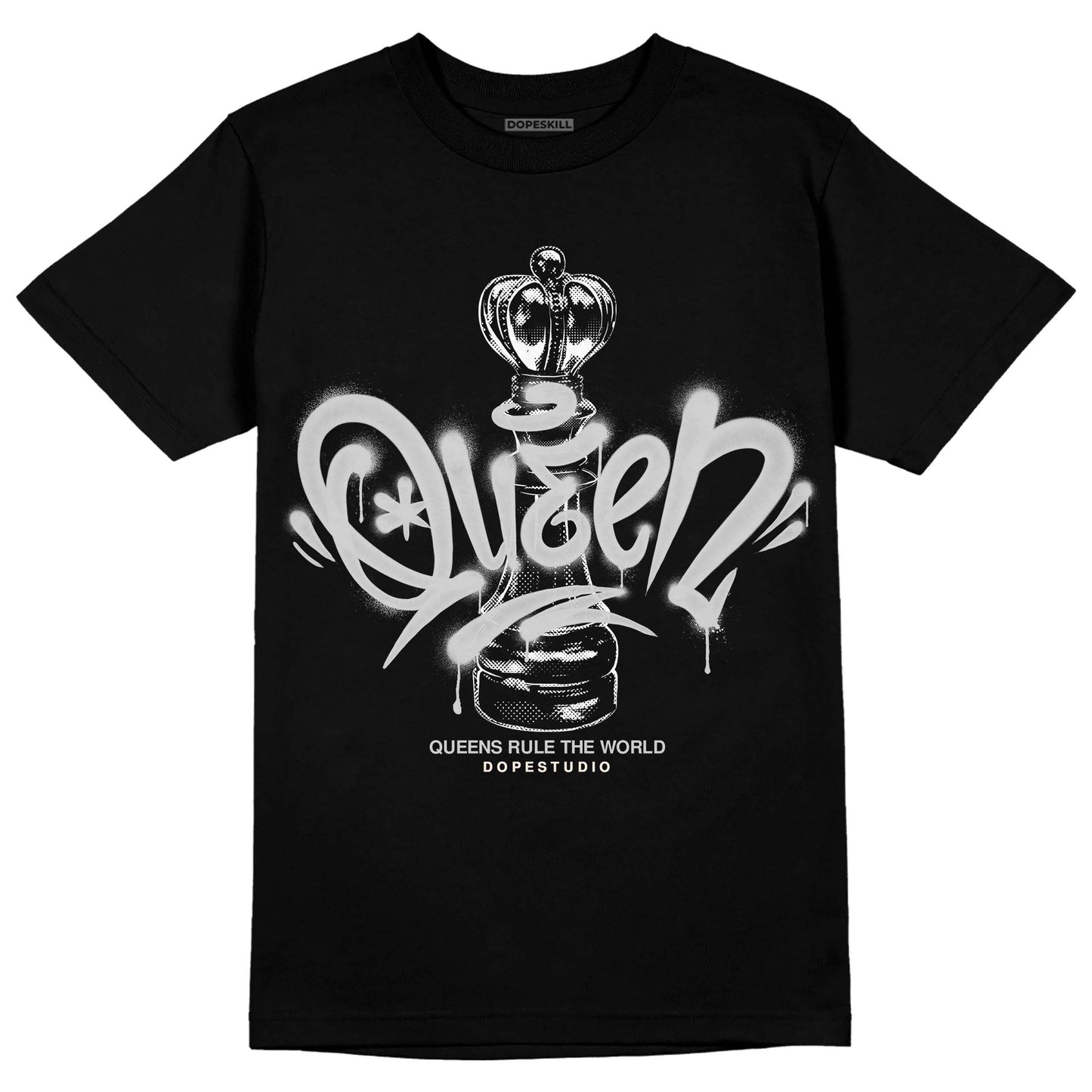 Off Noir 3s DopeSkill T-Shirt Queen Chess Graphic