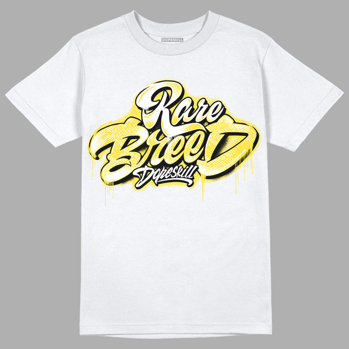 Yellow Snakeskin 11s DopeSkill T-Shirt Rare Breed Type Graphic