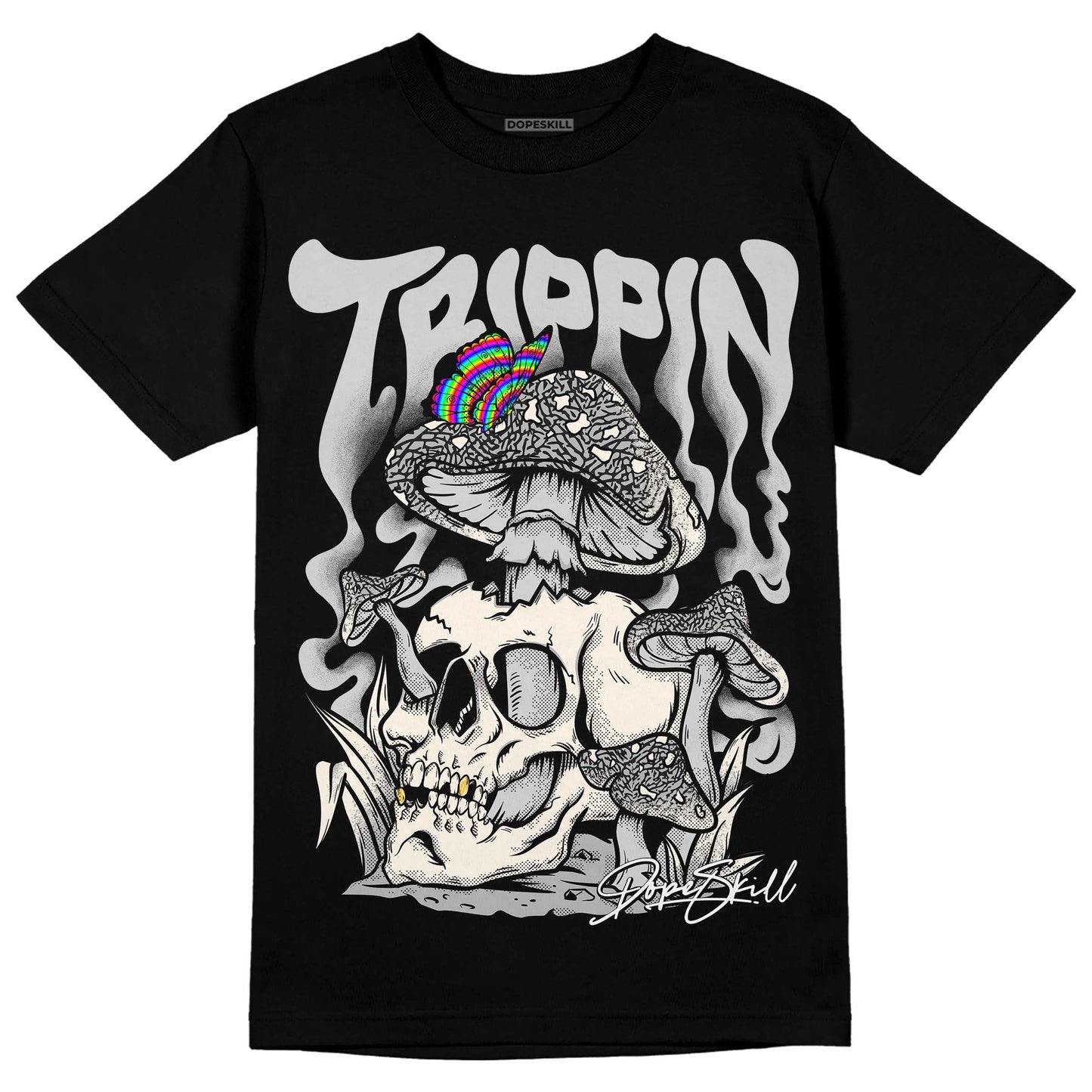Off Noir 3s DopeSkill T-Shirt Trippin Graphic