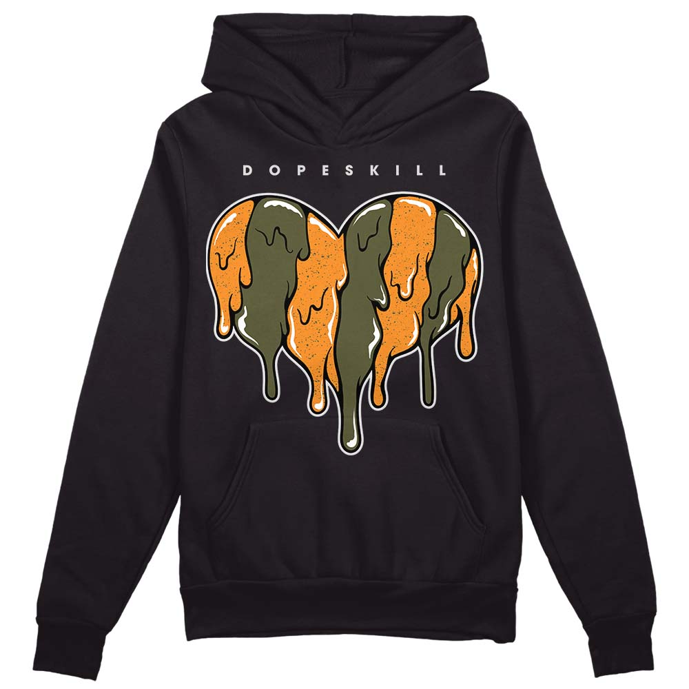 Olive 5s DopeSkill Hoodie Sweatshirt Slime Drip Heart Graphic