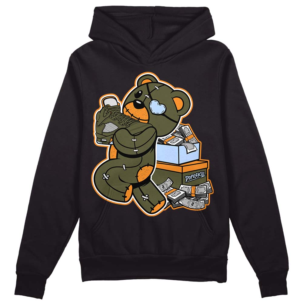 Olive 5s DopeSkill Hoodie Sweatshirt Bear Steals Sneaker Graphic