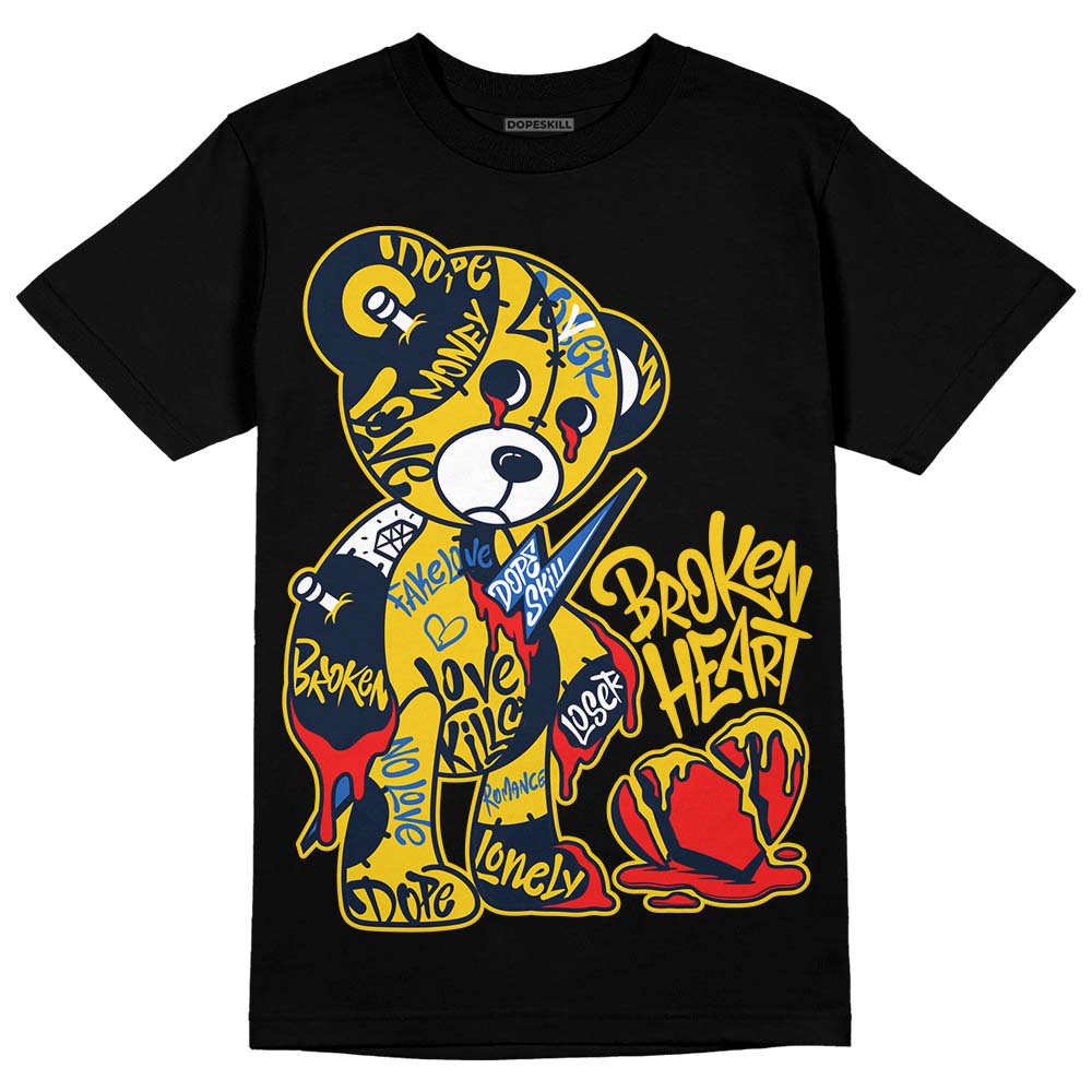 Michigan Dunks DopeSkill T-Shirt Broken Heart Graphic