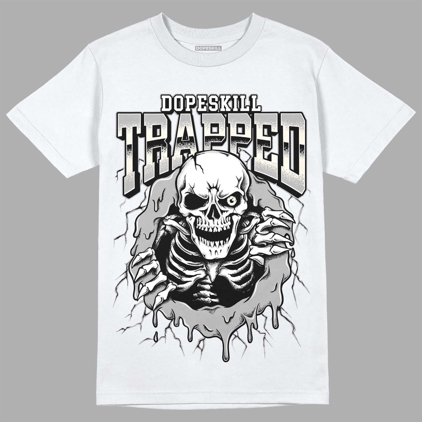 Off Noir 3s DopeSkill T-Shirt Trapped Halloween Graphic