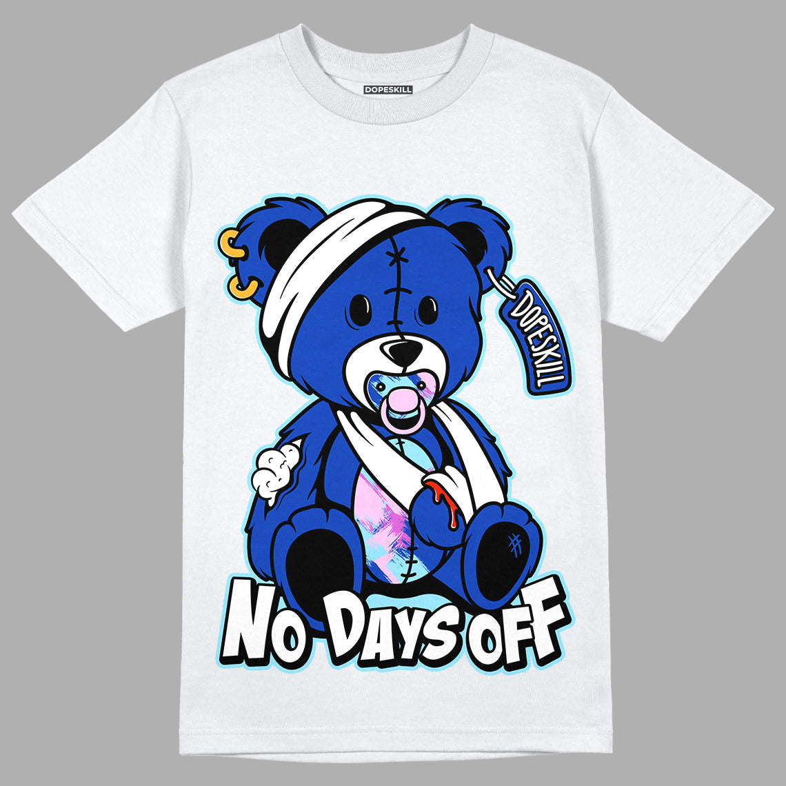 Hyper Royal 12s DopeSkill T-Shirt Hurt Bear Graphic