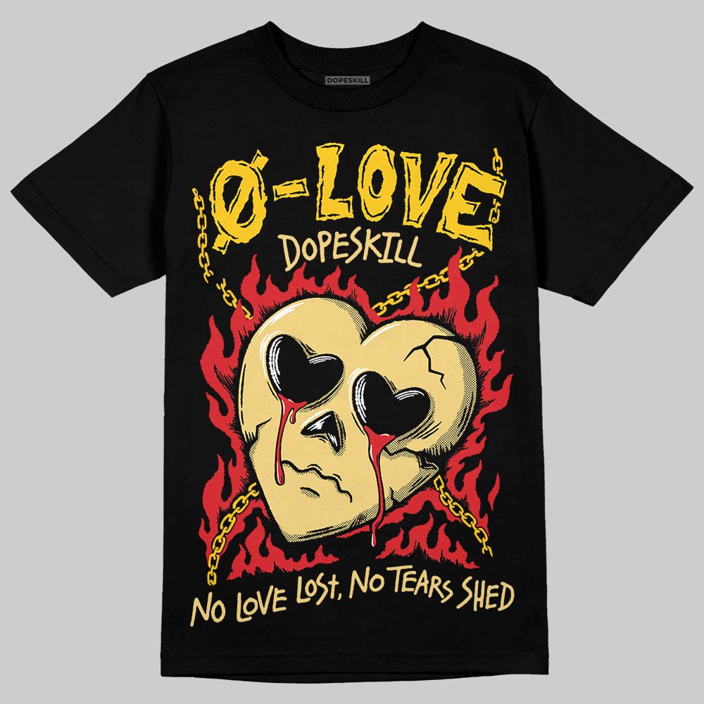 Quai 54 x Tour Yellow Black 1s DopeSkill T-Shirt Crying Heart Graphic
