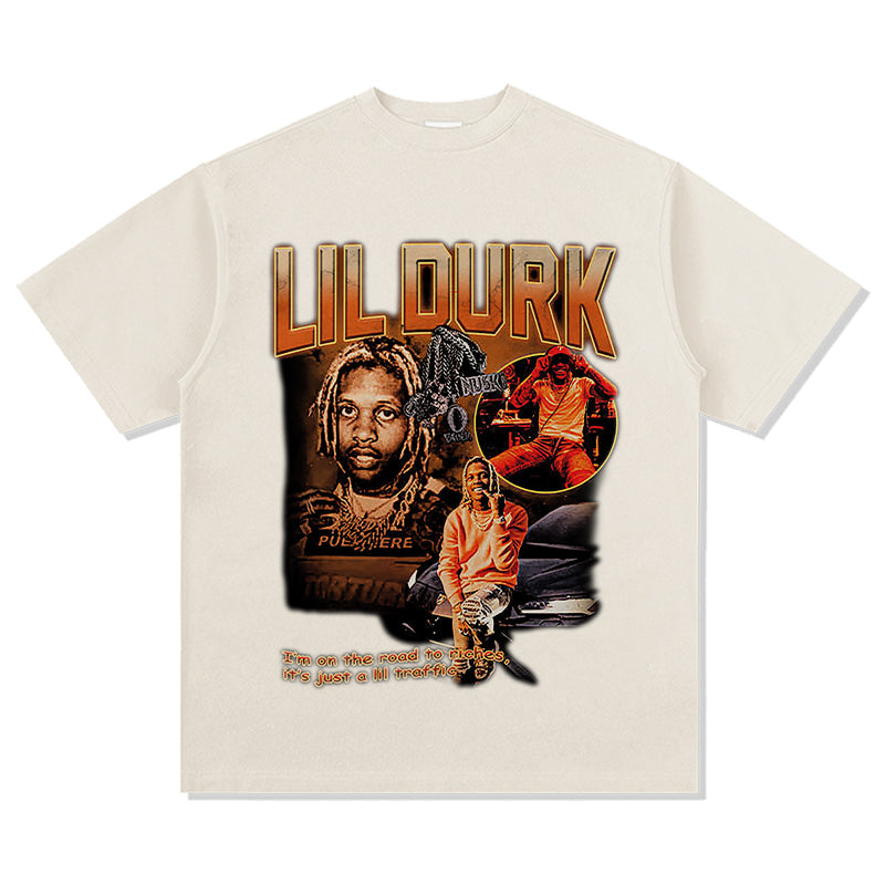 I Am on the Road to Riches,its Just a Lil Traffic by Lil Durk TEE