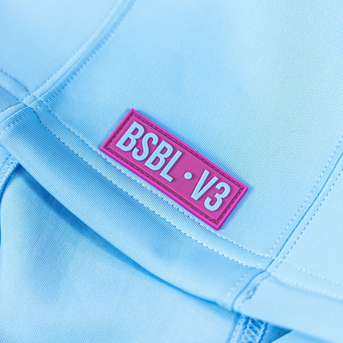 BSBL-SZN Youth Short Sleeve Hoodie V3 - Cotton Candy Blue