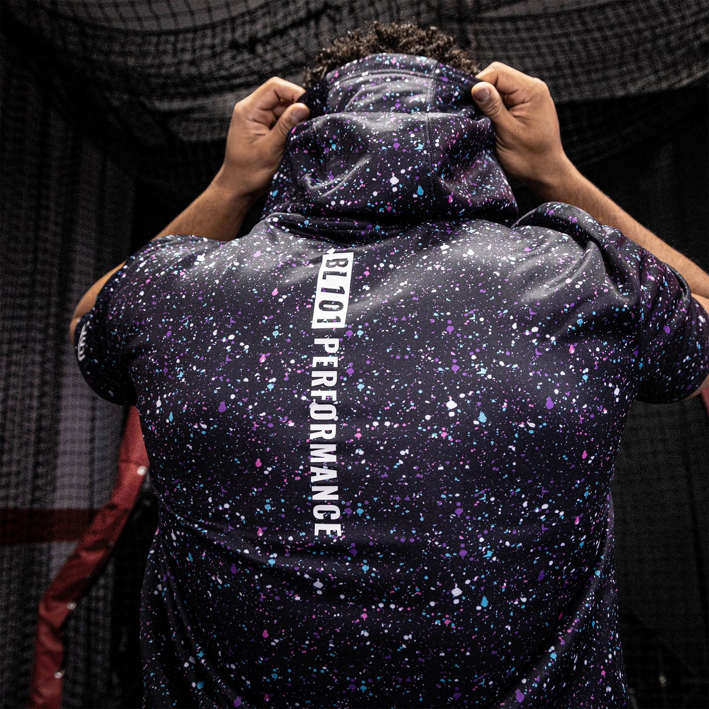 BSBL-SZN Youth Short Sleeve Hoodie V2 - Galaxy