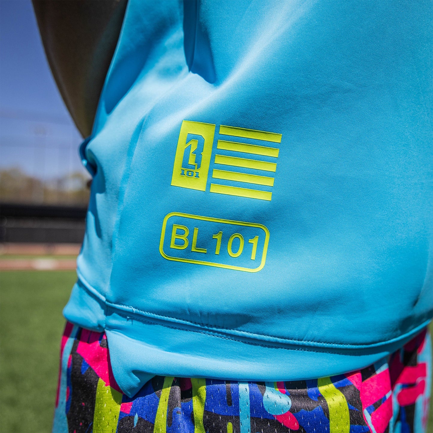 BSBL-SZN Youth Sleeveless Hoodie V3 - Highlighter Blue