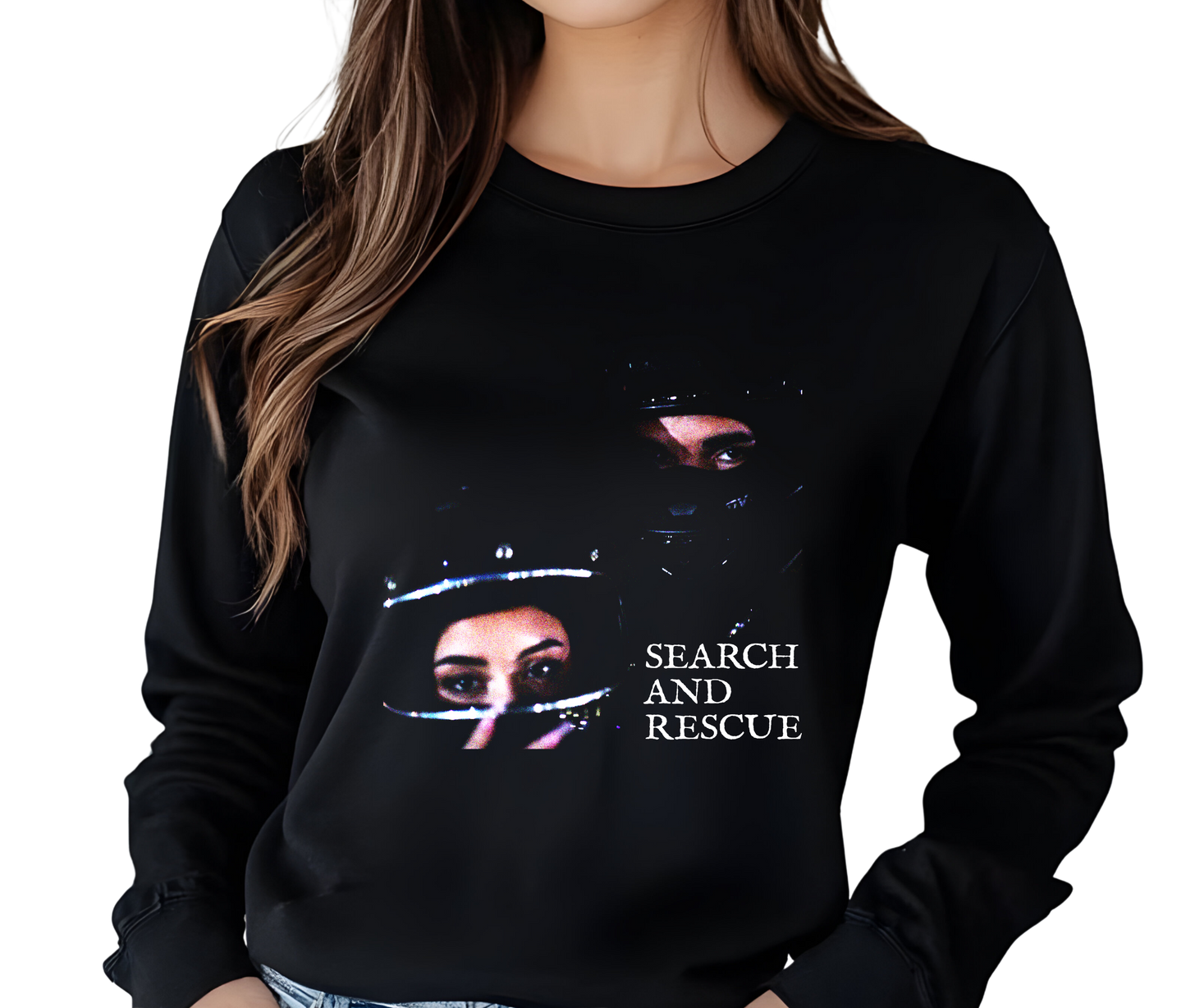 Drake Search and Rescue Long Sleeve T-Shirt – Vintage Hip Hop Streetwear Shirt, Concert Merch for Rap Fans