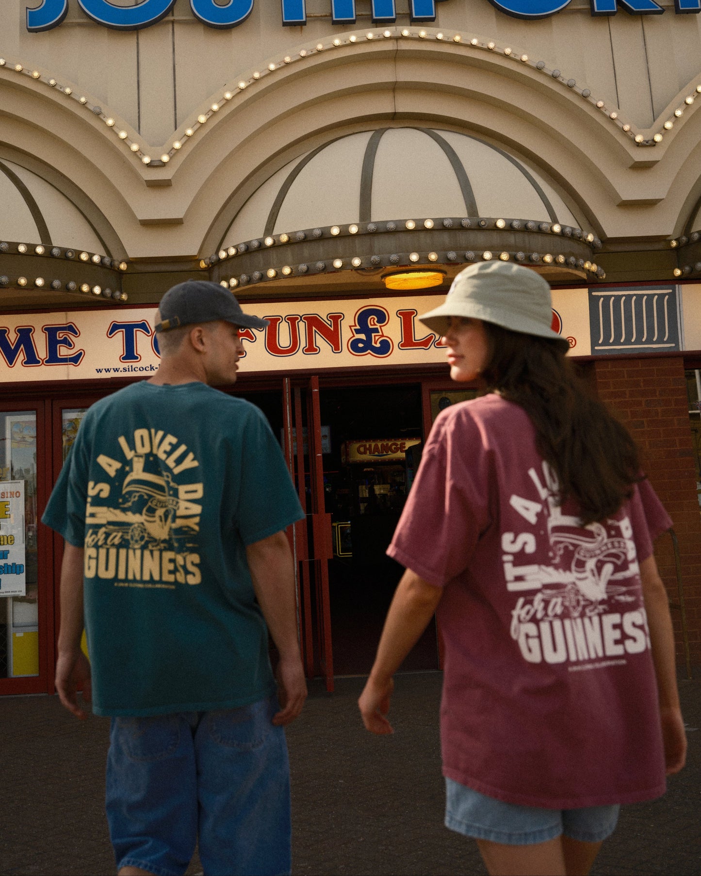 Guinness x UN:IK 'Football Toucan' Vintage Washed Tee - Red