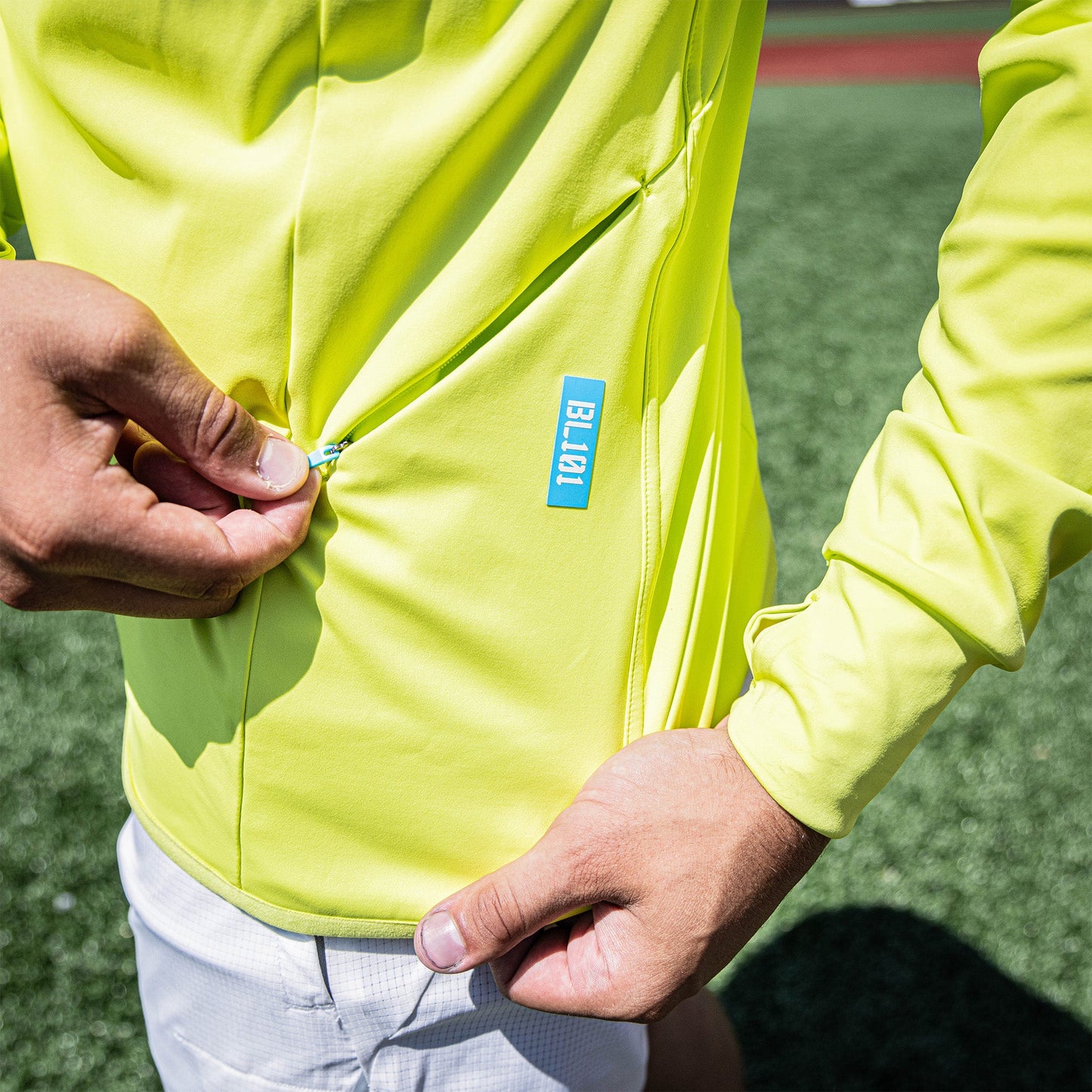 Diamond Tech Youth Scuba Hoodie - Highlighter