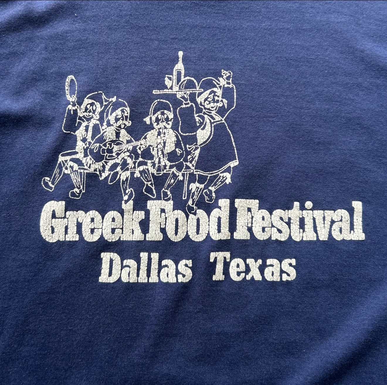 Vintage 80s Greek Food Fest Dallas Tee