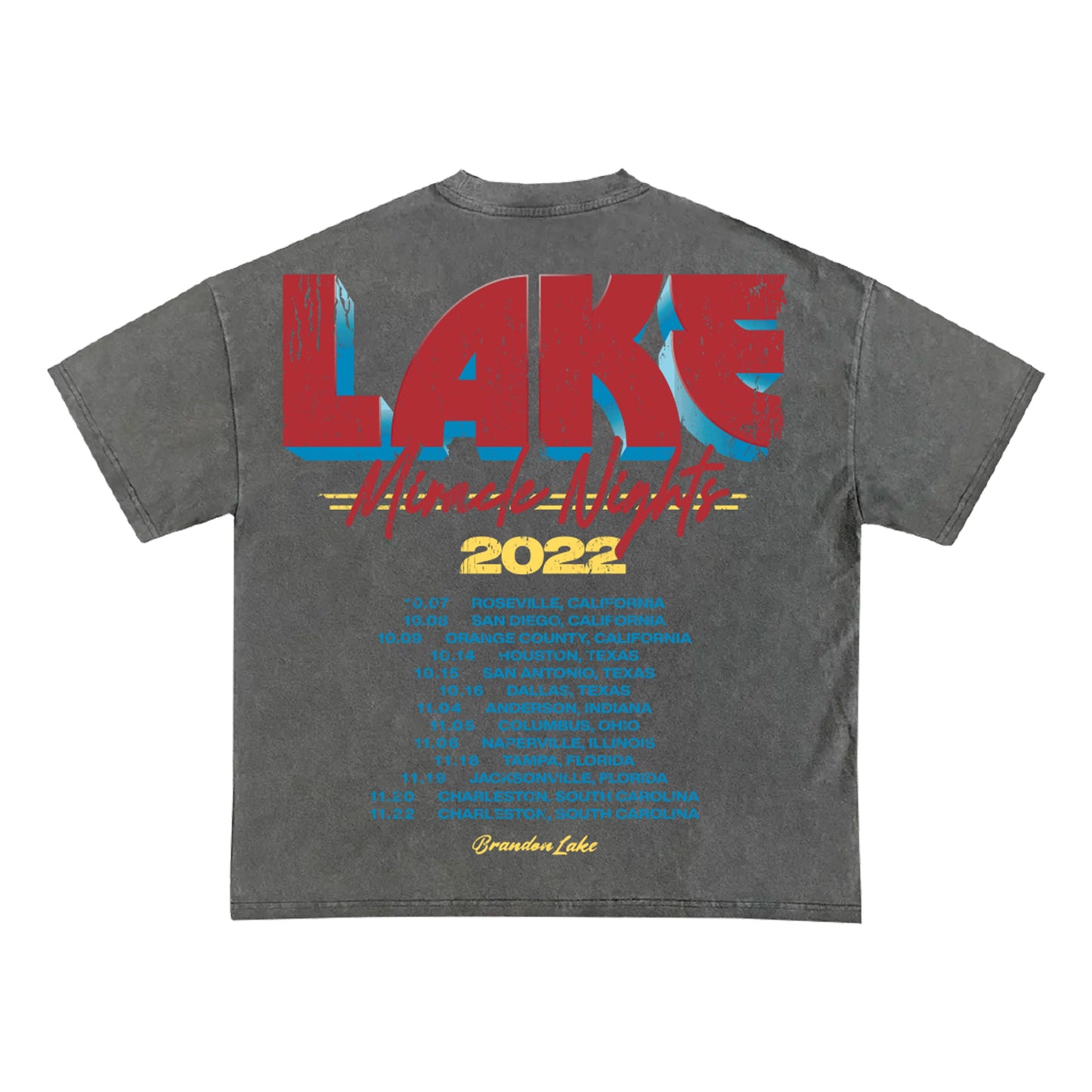 Miracle Nights 2022 Tour T-Shirt- Vintage Black (Limited Release) Style001