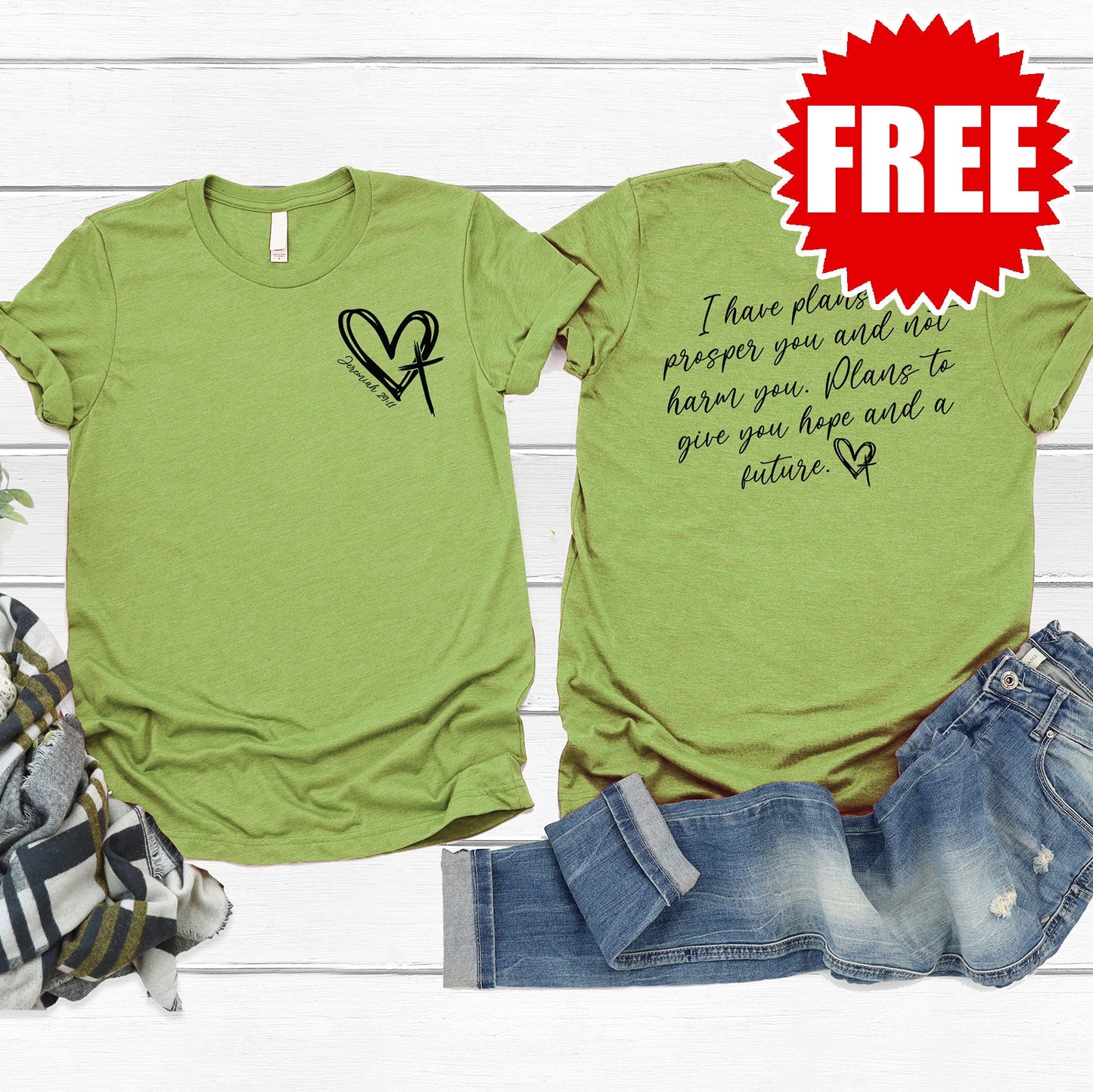 I Have Plans Tee - Heather Green