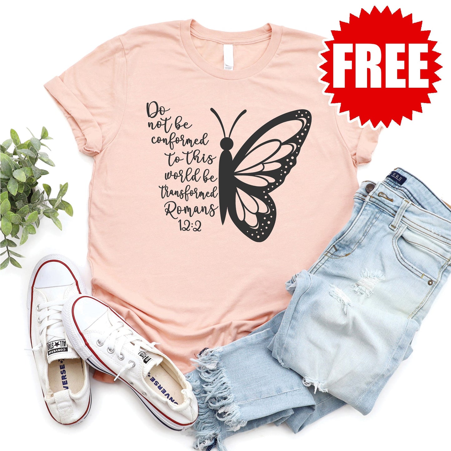 Do Not Be Conformed Tee - Heather Peach - 0