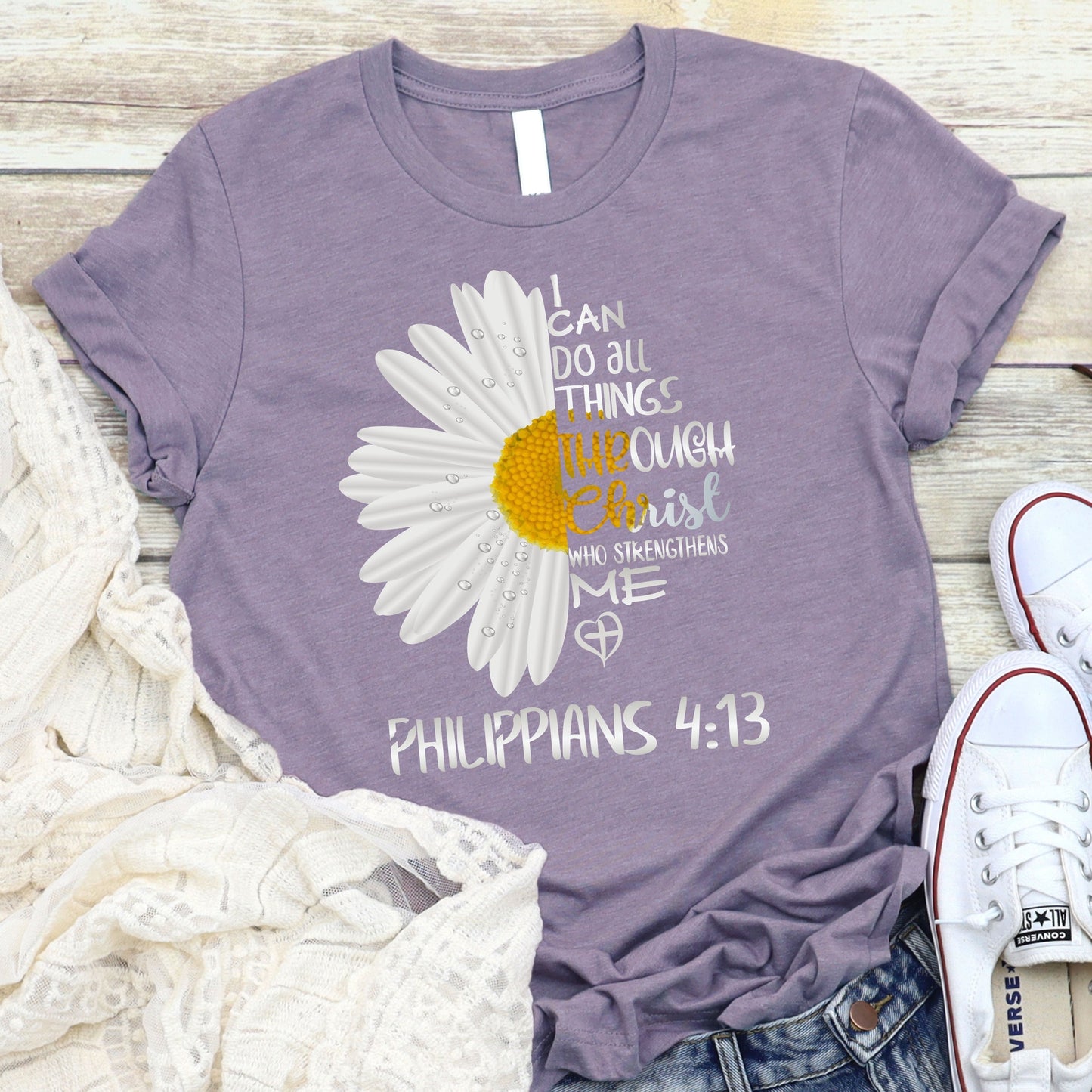 I Can Do All Things Daisy Tee