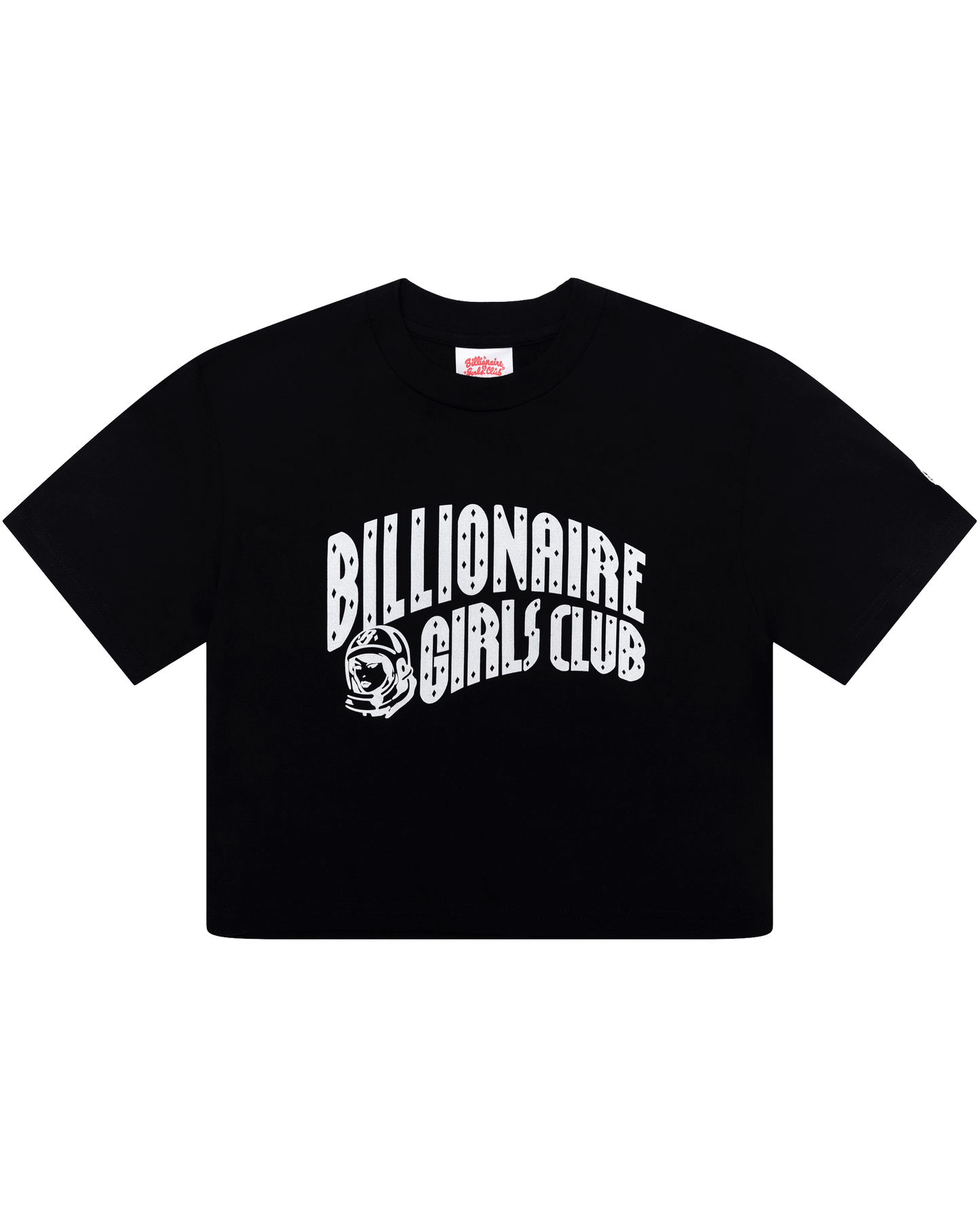 Womens Classic Curve Logo Cropped Tee