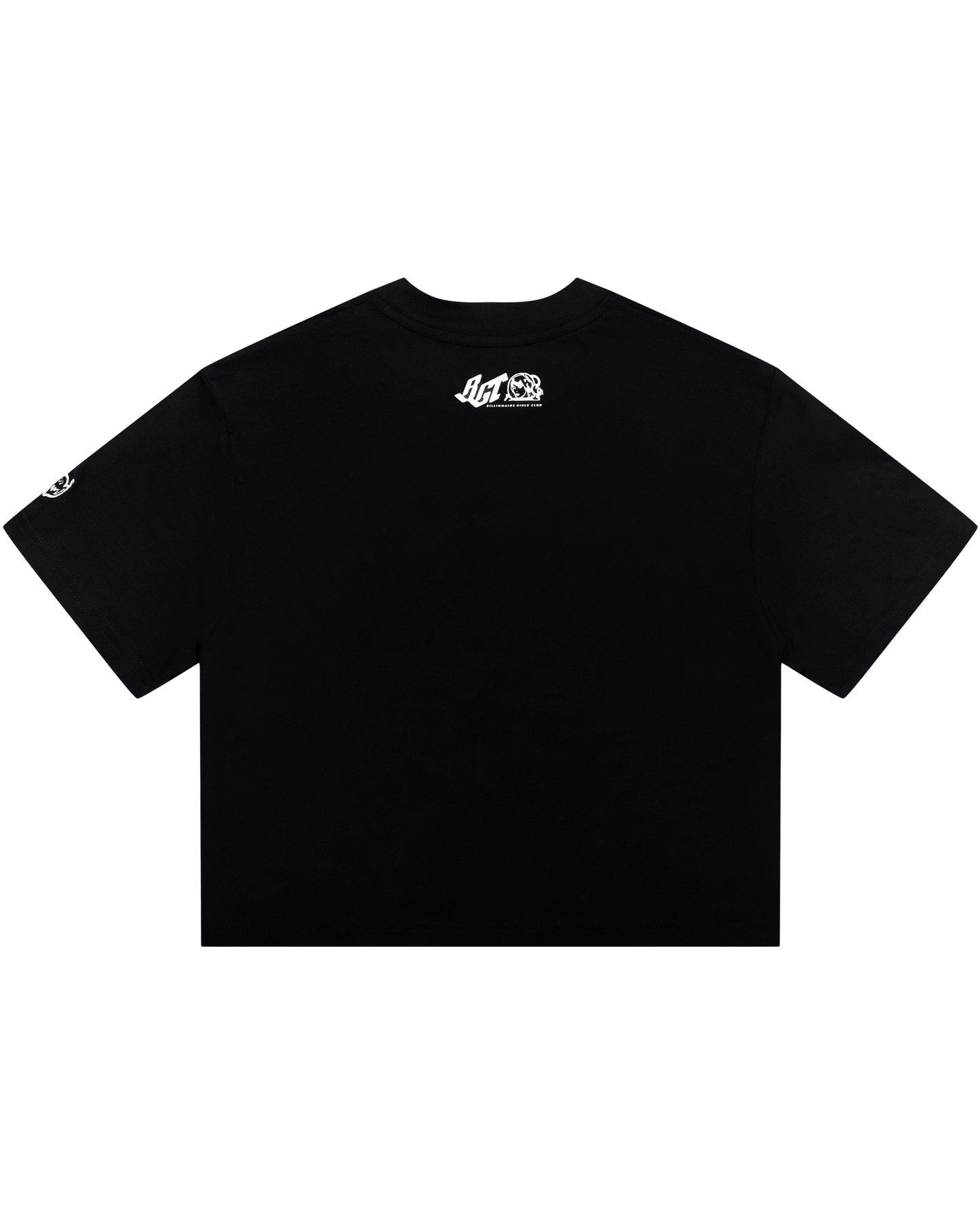 Womens Classic Curve Logo Cropped Tee