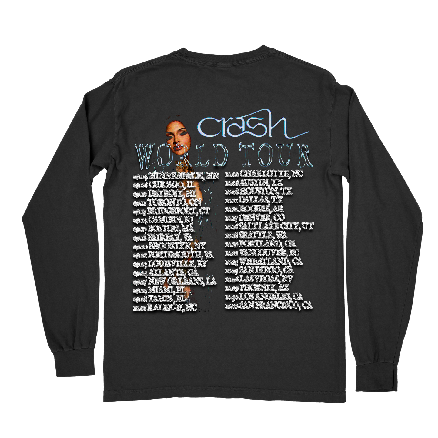 Kehlani The Crash World Tour Long Sleeve T-Shirt – Rare Vintage R&B Streetwear Shirt, Unisex Fit for Fans