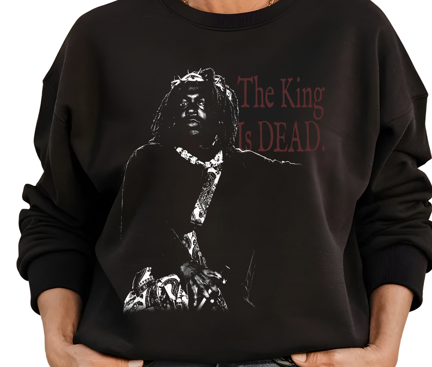 Kendrick Lamar The King is Dead Sweatshirt – Vintage Hip Hop Rap Sweater, Rare Streetwear Apparel for Rap Music Fans