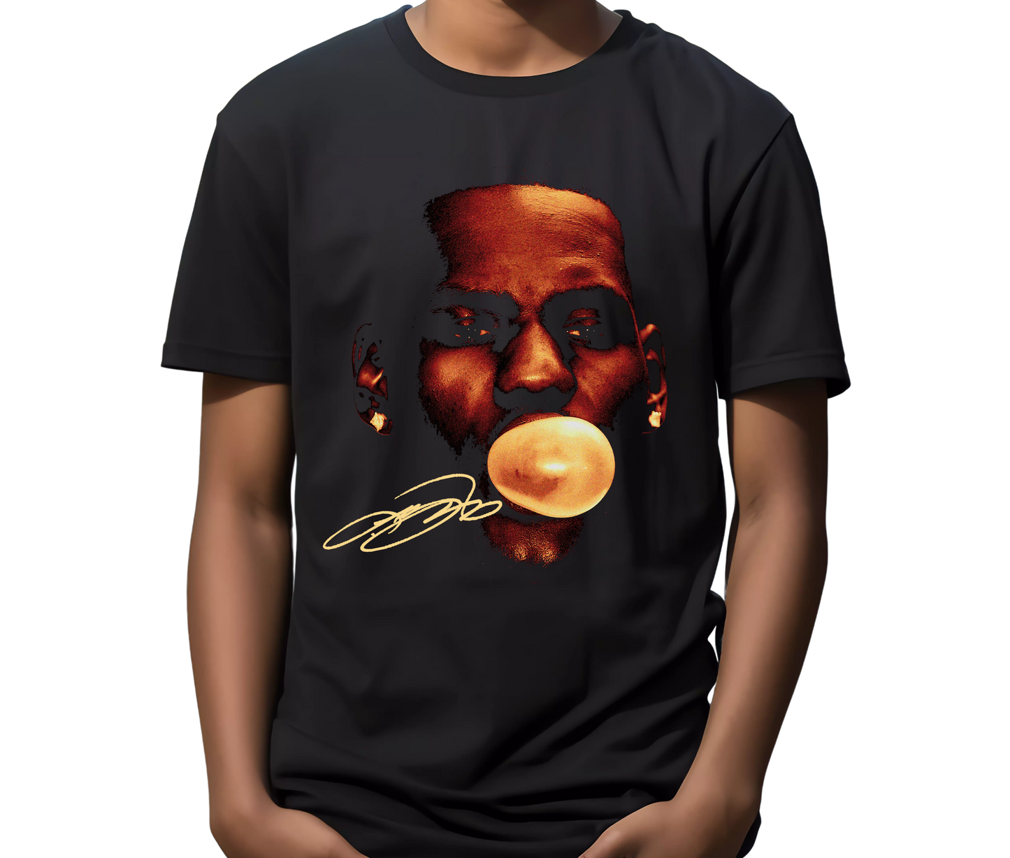 LeBron James Bubble Gum Graphic Tee – Rare Vintage Basketball Shirt, Retro Streetwear T-Shirt