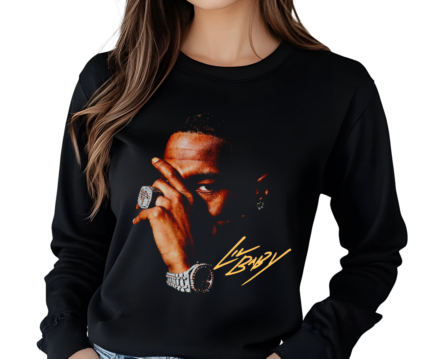 Lil Baby Graphic Long Sleeve – My Turn Vintage Rap Shirt – Hip Hop Streetwear for Music Fans and Collectors