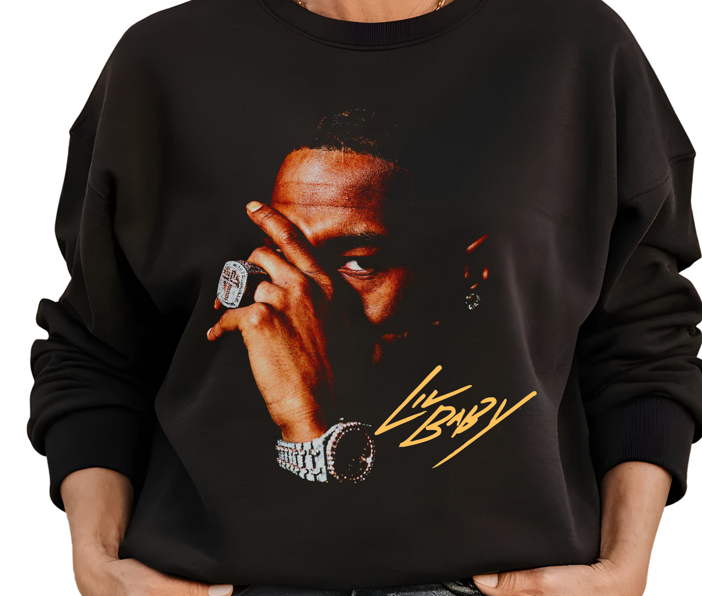 Lil Baby Graphic Sweatshirt – My Turn Vintage Rap Pullover – Hip Hop Streetwear for Music Fans and Collectors