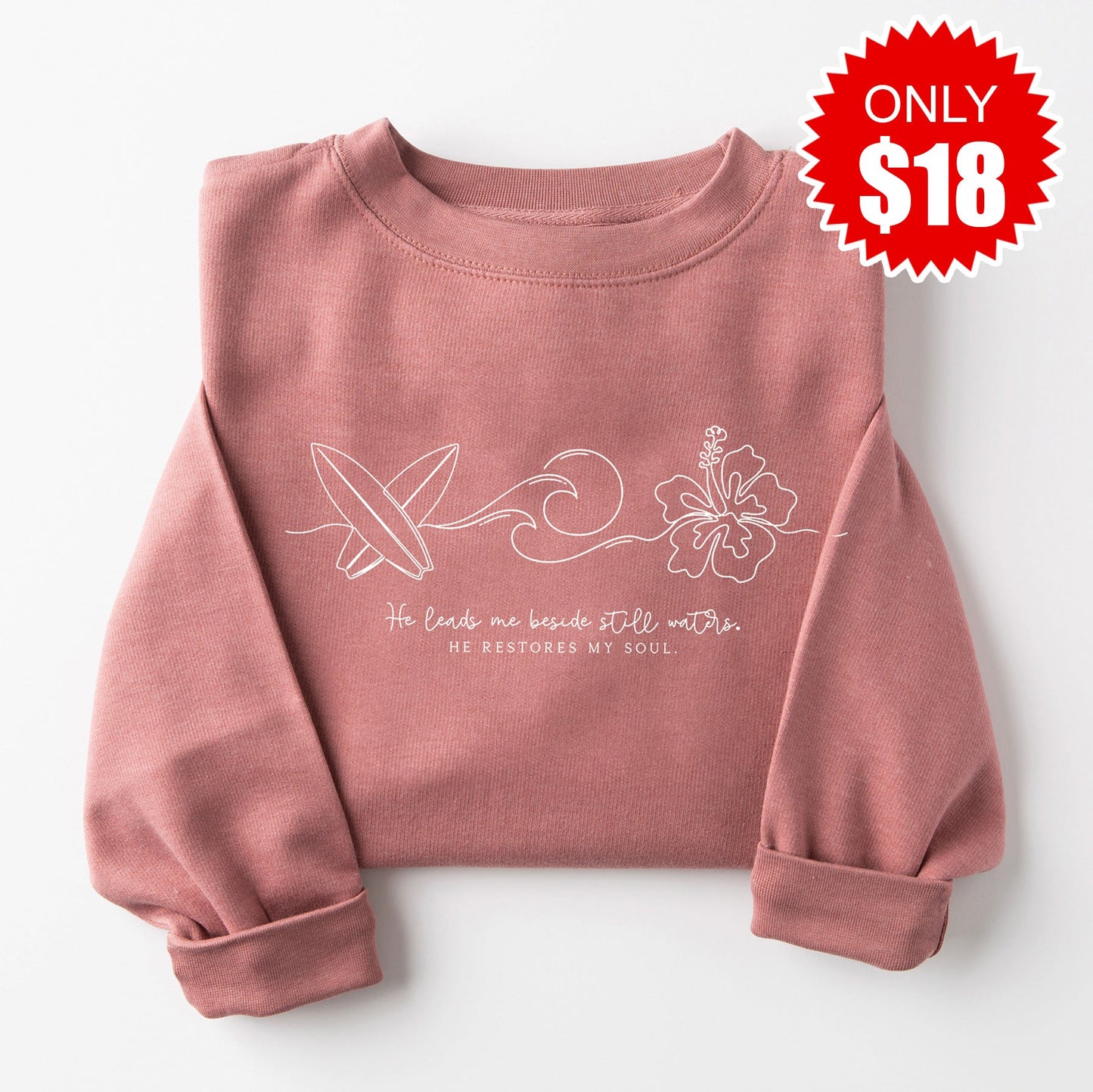 Still Waters Sweatshirt - Heather Mauve - 18