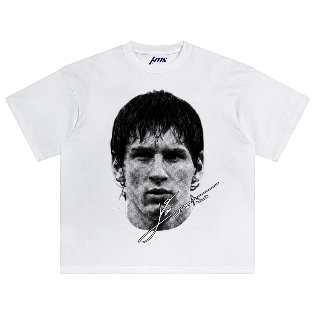 Young Messi Big Face Tee Style001