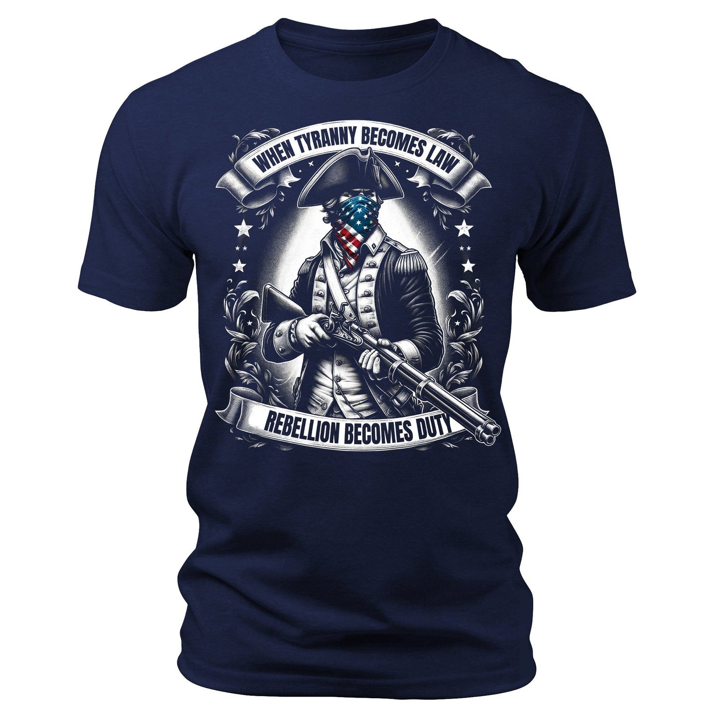 Men's Graphic T Shirts - When Tyranny Becomes Law Short Sleeve Crewneck Shirt