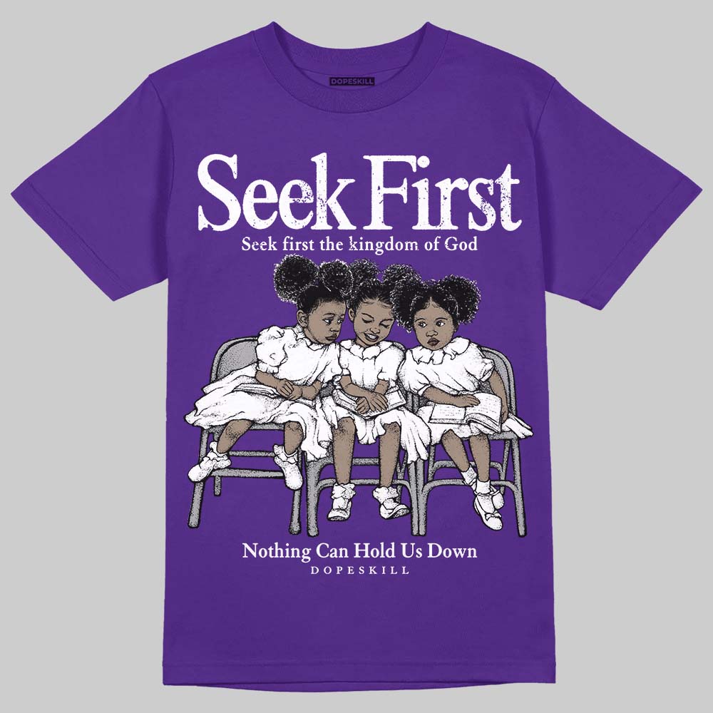 PURPLE Collection DopeSkill T-Shirt New Seek First Graphic