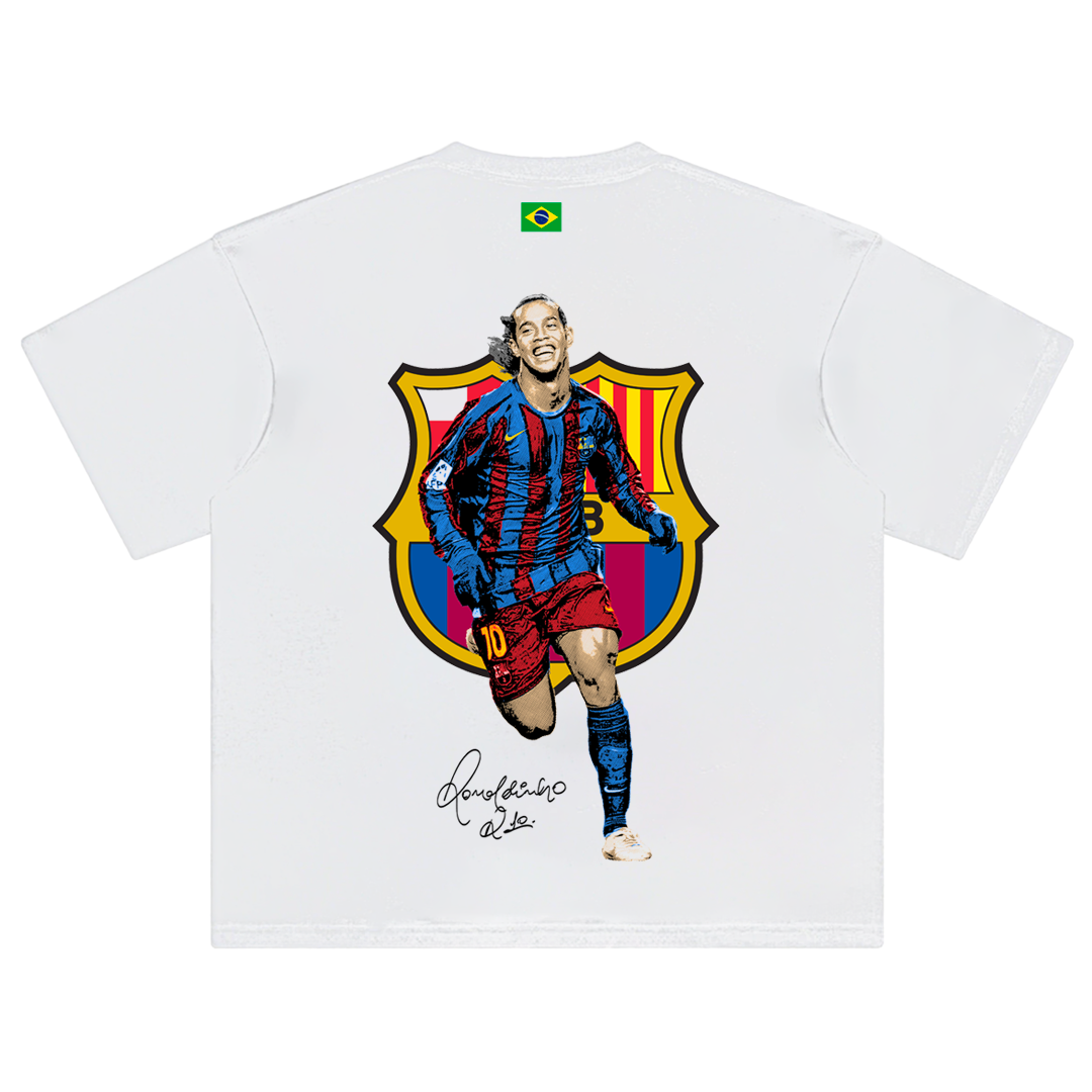 Ronaldinho Barcelona Tee Style001