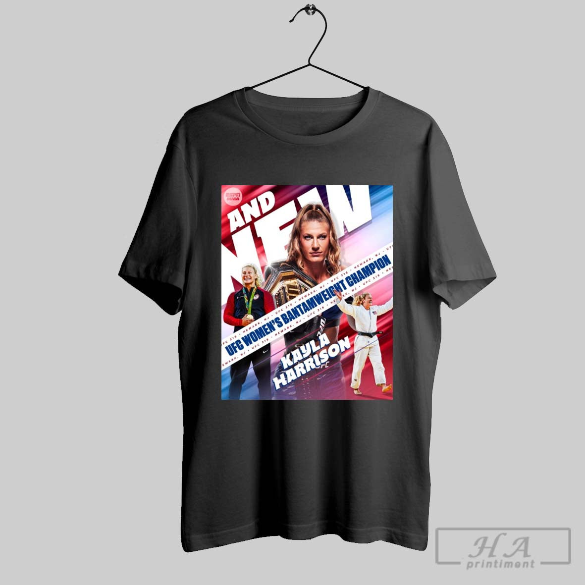 Official Ufc 316 Kayla Harrison And New Ufc Womens Bantamweight Champion Newark Nj 2025 Poster T Shirt