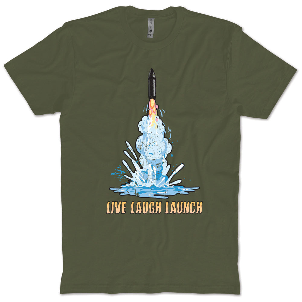 Live Laugh Launch Trident T-Shirt