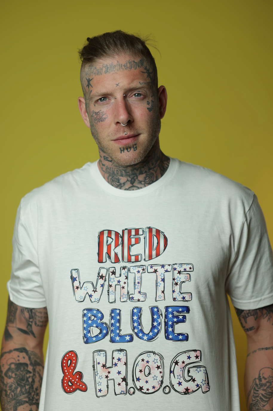 Red, White, Blue & HOG T-Shirt
