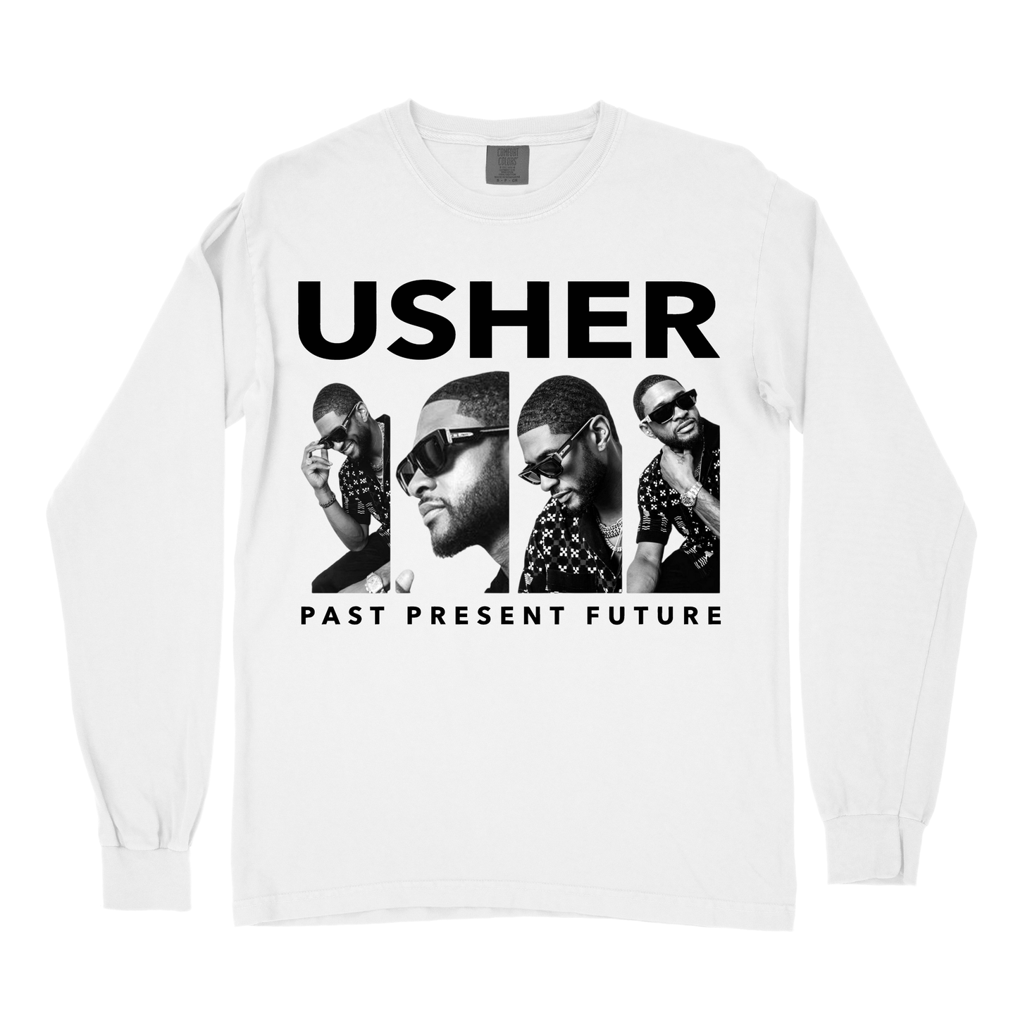 Usher Past Present Future Tour Long Sleeve T-Shirt – Rare Vintage R&B Streetwear Tee